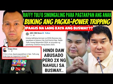 RAFFY TULFO SINUNGALING di daw ABISADO ang ANAK PERO 2X PALA NAHULI sa  BUSWAY! KINUYOG ng NETIZENS!