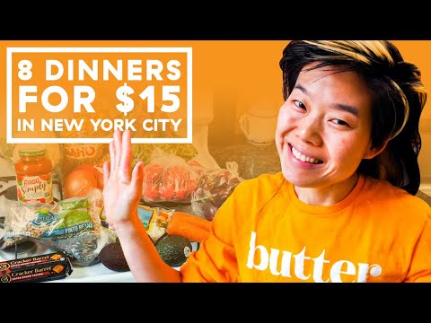 I Made 8 Dinners For Two People On A -15 Budget (In NYC)