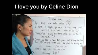I love You by Celine Dion