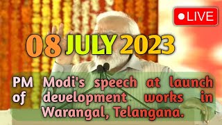 वारंगल, तेलंगाना में विकास कार्यों के शुभारंभ पर पीएम मोदी का भाषण @StarBharatNewsTV