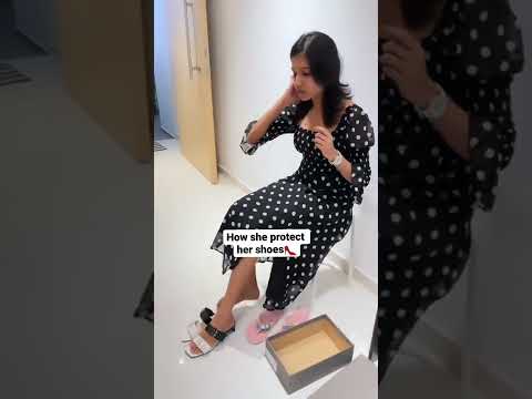 her shoes 👠 vs mine 🤣 #shorts  #reels #shortsvideo #sanghavisenthil #funnyvideos #prank