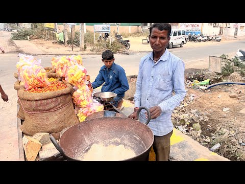 BHUGALA (Indian snacks) making Process #streetfood