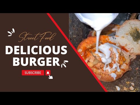 Savage Desi Burger wala #burger #indianstreetfood #asmrfood