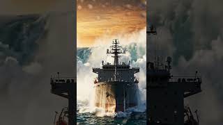 Beyond The Storm: How Ships Survive 30-Meter Rogue Waves! 🚢💥 #ocean #biggestship #northsea