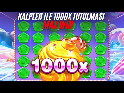 SLOT OYUNLARI 🍭 SWEET BONANZA 1000 🍭 BONANZA DA KALPLER İLE 1000X TUTULMASI MAX WİN !! #slotoyunları