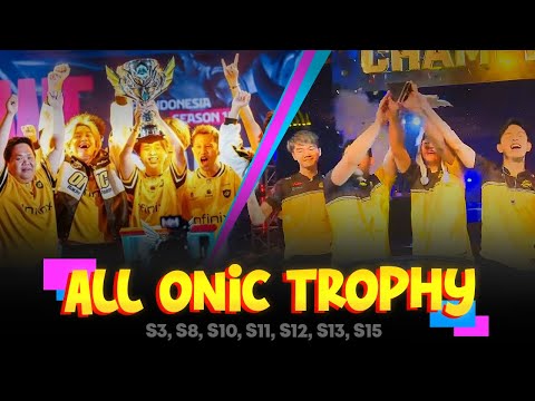 ALL ONIC ESPORTS MPL TROPHY from SEASON 3 [2019] to SEASON 15 [2025]
