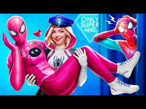 Nep vs Echte Superhelden! Venom vs Deadpool vs Gwen Stacy! Superhelden In Squid Game!