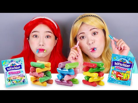 Món tráng miệng kẹo thạch nàng tiên cá Mukbang DONA