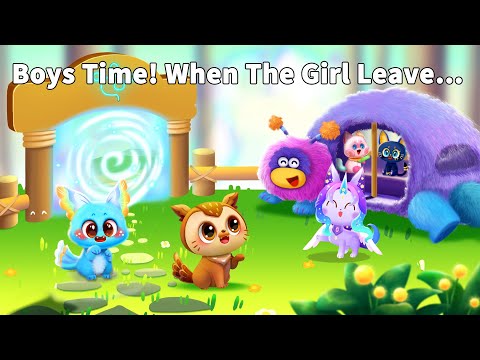 Boys Time！When The Girl Leave… | BabyBus | Panda Games | Cat Games | Pet Care | Little Kitten