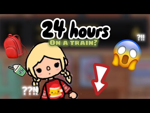 24 hours on a train?!!!🚂😱 Toca Boca video💕