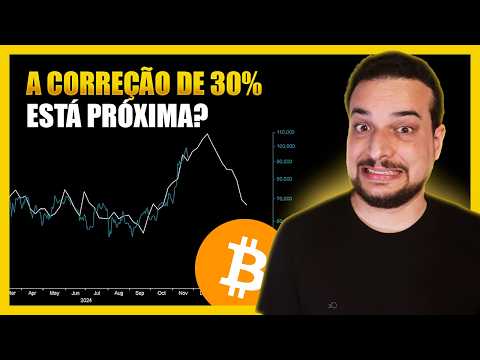 BITCOIN EM QUEDA 🚨 A CORREÇÃO DE 30% ESTÁ PRÓXIMA?