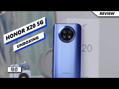 (HINDI) Honor X20 5G Unboxing in Hindi - Price in India - Hands on Review