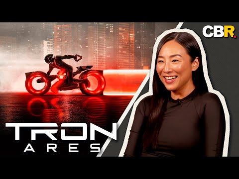 Tron: Ares Star Greta Lee Talks Spider-Verse Crossovers + Doing Her Own Stunts