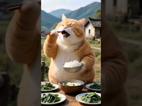 sarapan pagi dulu #videoshort #funny #imut #animals #cat #catshorts