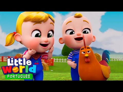 Canção dos Animais da Fazenda 🐔🐷🐴 | O Mundo de Nina e Nico – Little World Português