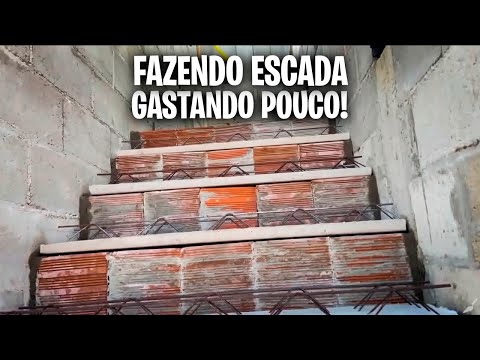 A ESCADA  MAIS FÁCIL DE FAZER DO MUNDO GASTANDO POUCO!! | Parte 85