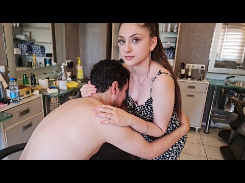 💈LADY BARBER VIOLET’s FULL ASMR SERVICE for MAX SATISFACTION | SCALP, FACE & BACK MASSAGE & SCRATCH