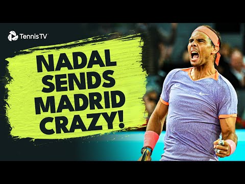 Rafael Nadal Sends Madid CRAZY vs De Minaur!! | Madrid 2024 Highlights