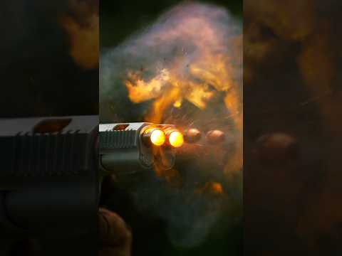 Do both bullets come out together? #shorts #slowmo #kentuckyballistics