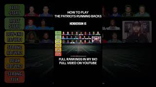 HOW TO PLAY THE PATRIOTS RUNNING BACKS #FantasyFootball #fantasyfootballrankings #fantasyfootballtip