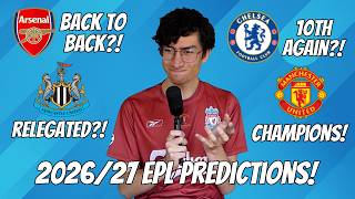 MY 2026/27 PREMIER LEAGUE PREDICTIONS