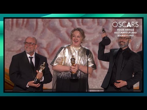 'Poor Things' Wins Best Makeup and Hairstyling | 96th Oscars (2024)