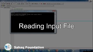 Reading input file