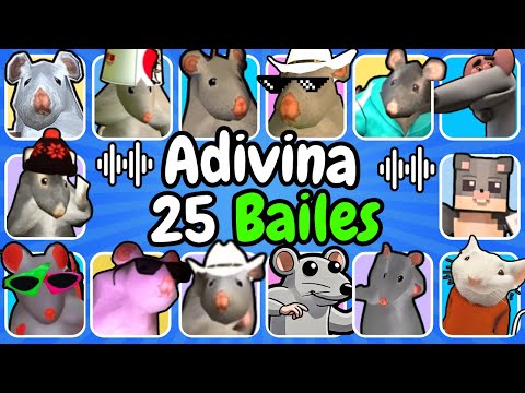 ¡Adivina 25 Bailes Del RATÓN MILTON!😱🐭Rata Cumbiera🐀Sprunki🐁Minecraft🐀Sonic💙Adivina Quién Baila🎶