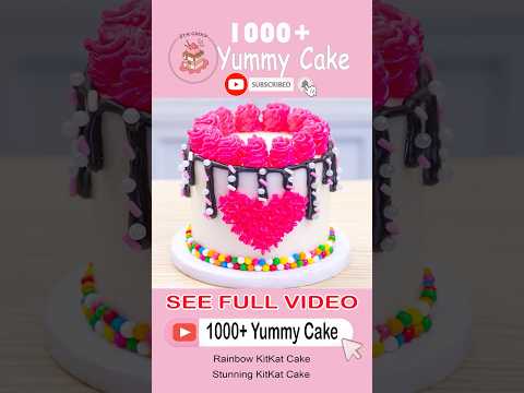 Stunning KitKat Strawberry Cake #shorts #trendingshorts #1000yummycake #5tmminiaturecake