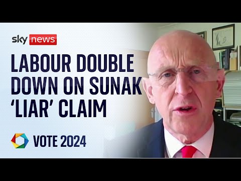 Labour double down on Sunak 'liar' claim | Election 2024