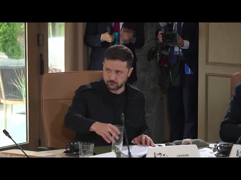 YouTube video thumbnail: Zelenskiy Leaves G7 With no Trump Meeting or Fresh Arms From US 