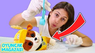Paw Patrol ve Peppa Pig ile ÖZEL BÖLÜM! Rubble çukura düşüyor! Ayşe'nin Oyuncak Mağazası