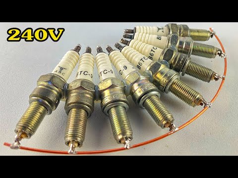 New ... How To Make 240v Free Electricity Energy With Spark Plug And Copper Wire #technology #diy