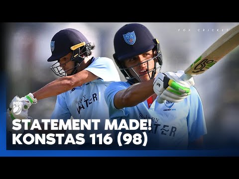 Sam Konstas sets the record straight with maiden One-Day ton 💥 | Fox Cricket