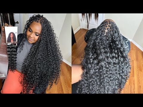 #589. BOHO BRAIDS WITH RIVER CURLS , TRENDYTRESSES1.COM , CLOSE OUT SALE !!!