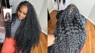 #589. BOHO BRAIDS WITH RIVER CURLS , TRENDYTRESSES1.COM , CLOSE OUT SALE !!!