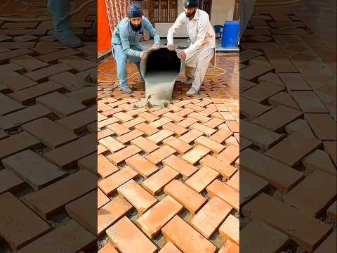 Brick Flooring Technic #shorts #ytshorts #viralvideo