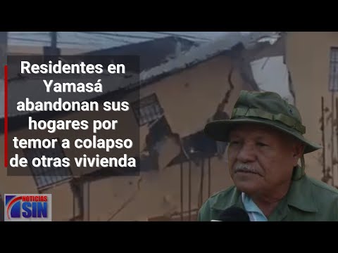 Residentes en Yamasá abandonan sus hogares por temor a colapso de otras vivienda