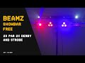 DJ Lighting Kit Including Stand & Carry Bag - BeamZ Showbar FREE