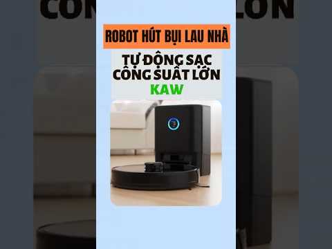 Robot hút bụi lau nhà thông minh KAW tự động sạc và đổ rác công suất mạnh #kaw #robot #robothutbui
