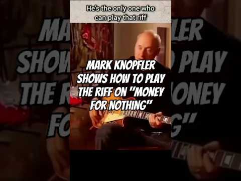 Mark Knopfler play the riff "Money For Nothing" (audio only) #rockstory #direstraits #rockband