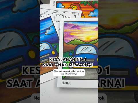 Wajib nonton biar nggak salah!! #art #mewarnai #menggambar #lesmewarnai #silkycrayon