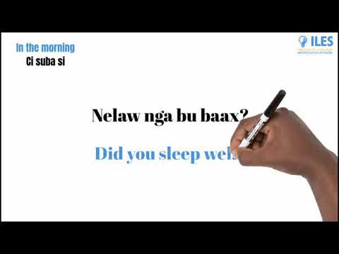 Jaang Anglais ci Wolof : NAKA LANUY NUYÓÓ CI ANGALE - How to Greet People in English and Wolof