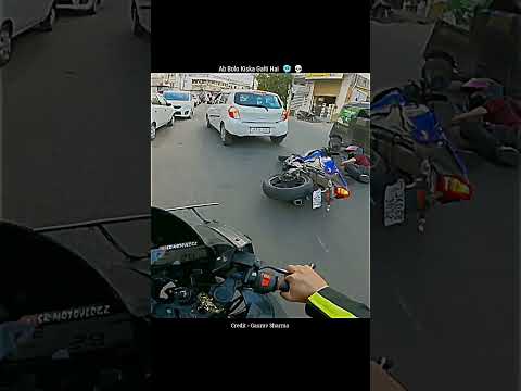 Ab Bolo Kiska Galti Hai Crash 🤡🤬#motovlog #viral #ytshorts #crash #ktm #bikecrashing #reels #vlog