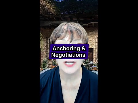 It is your choice to be anchored in a negotiation. Don't let yourself be.