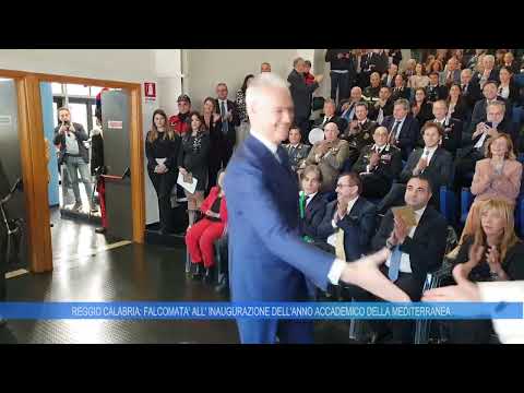 REGGIO CALABRIA: FALCOMATA' ALL'INAUGURAZIONE DELL'ANNO ACCADEMICO DELLA MEDITERRANEA