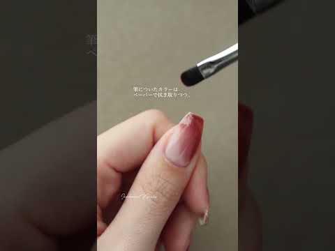 2色でじゅわっと果実ニュアンス🍓 #セルフネイル #ジェルネイル