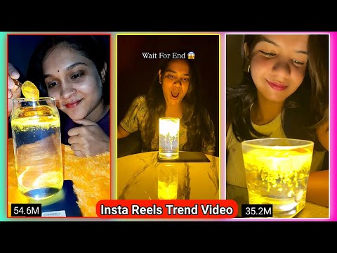 Water Glass Trend Reels In Insta | How To Make Water Glass Reels | Water Glass Reels Tutorial