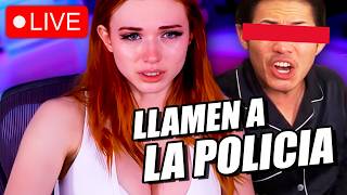 FINGIÓ que SU ESPOSO la ABUSÓ EN VIVO - Amouranth