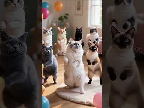 kucing lucu dance #shorts #kucinglucu #animalshorts